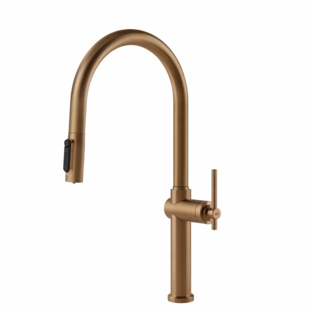 Gessi Cucina Habito Filtered Miscelatore Estraibile Cucina 60872-Warm Bronze Brushed PVD