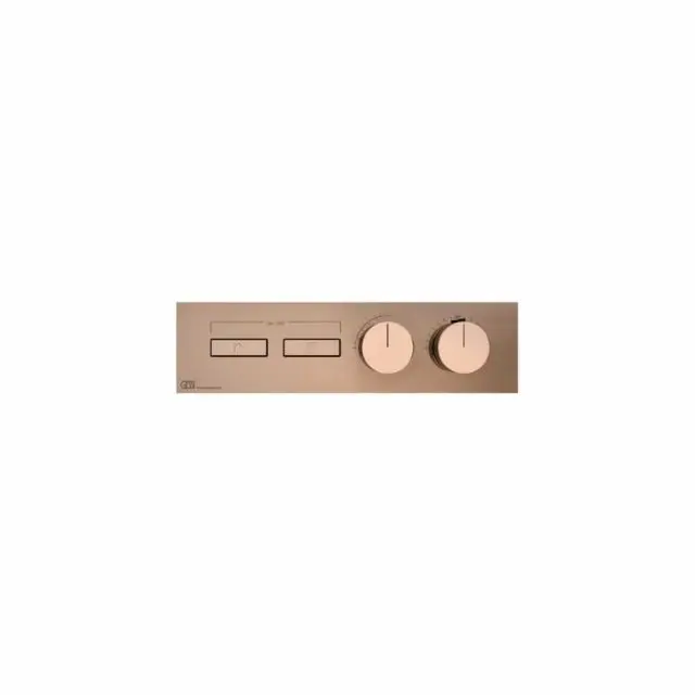 Gessi Hi-Fi Linear Miscelatore Termostatico + Parte ad Incasso 63012+63011-Copper PVD