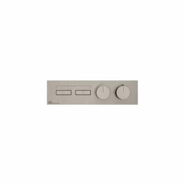 Gessi Hi-Fi Linear Miscelatore Termostatico + Parte ad Incasso 63012+63011-Finox Brushed Nickel