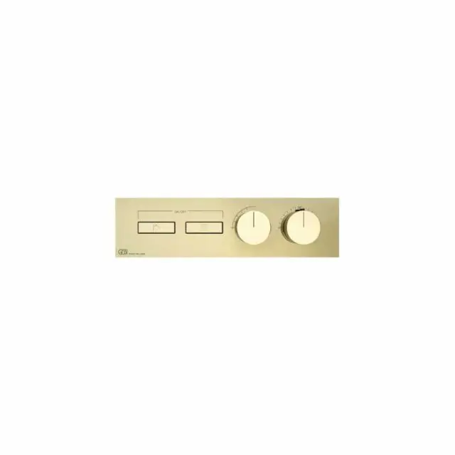 Gessi Hi-Fi Linear Miscelatore Termostatico + Parte ad Incasso 63012+63011-Brass PVD