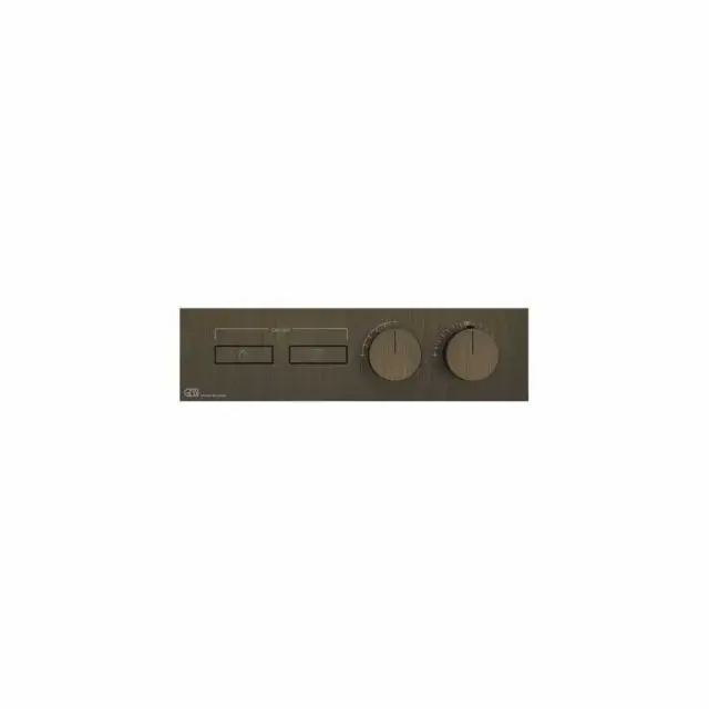 Gessi Hi-Fi Linear Miscelatore Termostatico + Parte ad Incasso 63012+63011-Antique Brass