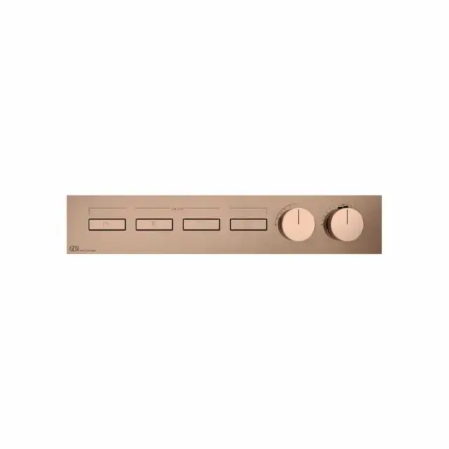 Gessi Hi-Fi Linear Miscelatore Termostatico + Parte ad Incasso 63016+63015-Copper PVD