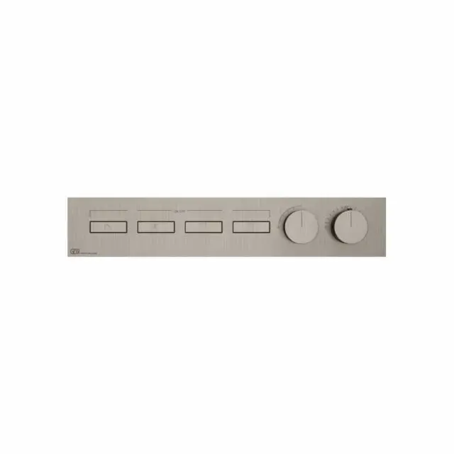 Gessi Hi-Fi Linear Miscelatore Termostatico + Parte ad Incasso 63016+63015-Finox Brushed Nickel