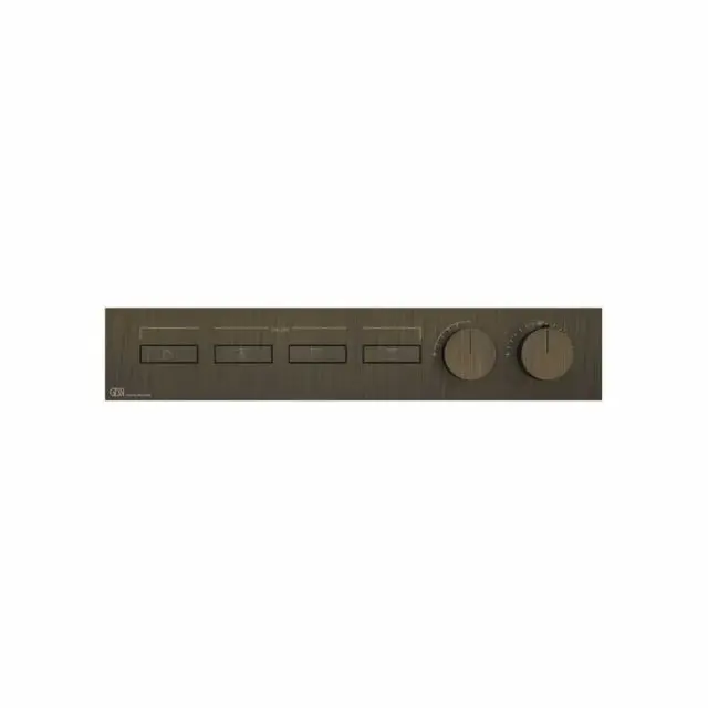 Gessi Hi-Fi Linear Miscelatore Termostatico + Parte ad Incasso 63016+63015-Antique Brass