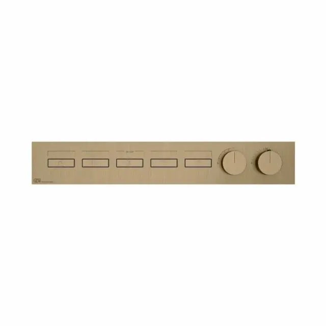 Gessi Hi-Fi Linear Miscelatore Termostatico + Parte ad Incasso 63018+63017-Warm Bronze Brushed PVD
