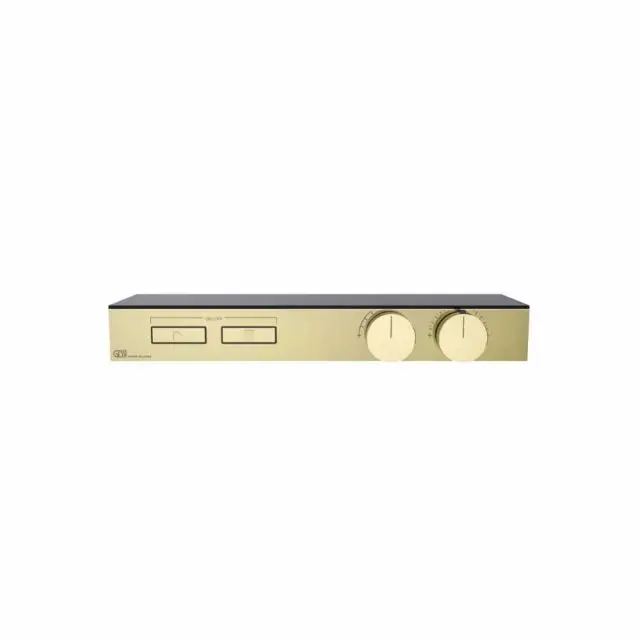 Gessi Hi-Fi Shelf Miscelatore Termostatico + Parte ad Incasso 63022+63021-Brass PVD