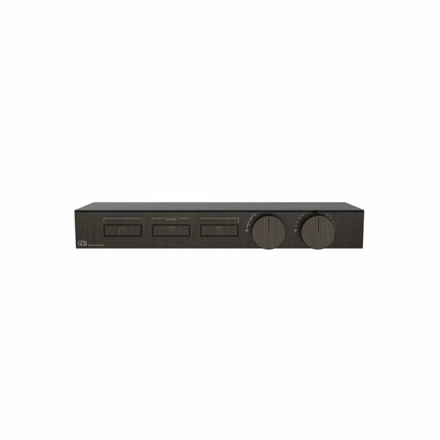 Gessi Hi-Fi Shelf Miscelatore Termostatico + Parte ad Incasso 63024+63023-Aged Bronze