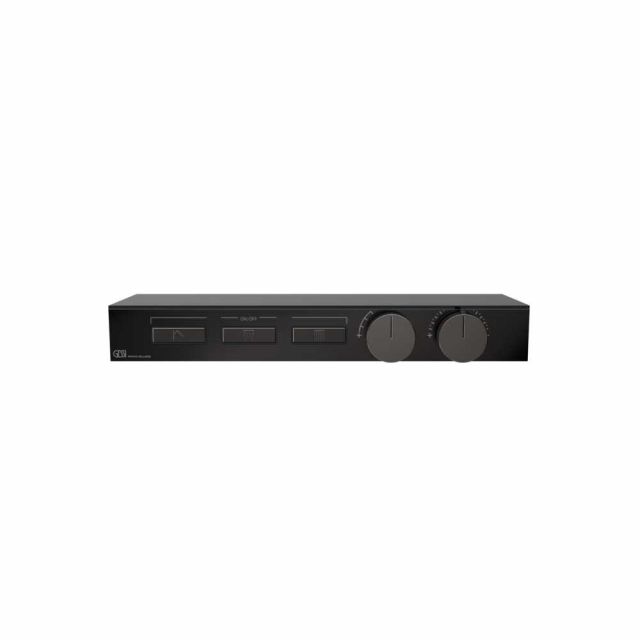 Gessi Hi-Fi Shelf Miscelatore Termostatico + Parte ad Incasso 63024+63023-Black Metal PVD