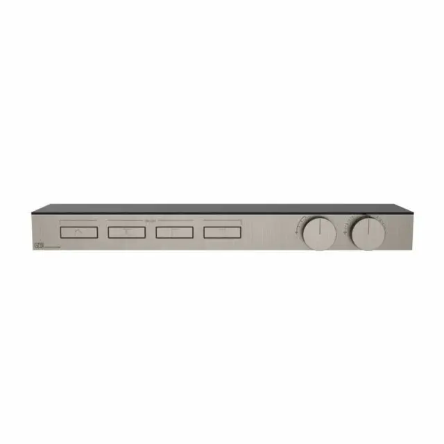Gessi Hi-Fi Shelf Miscelatore Termostatico + Parte ad Incasso 63026+63025-Finox Brushed Nickel