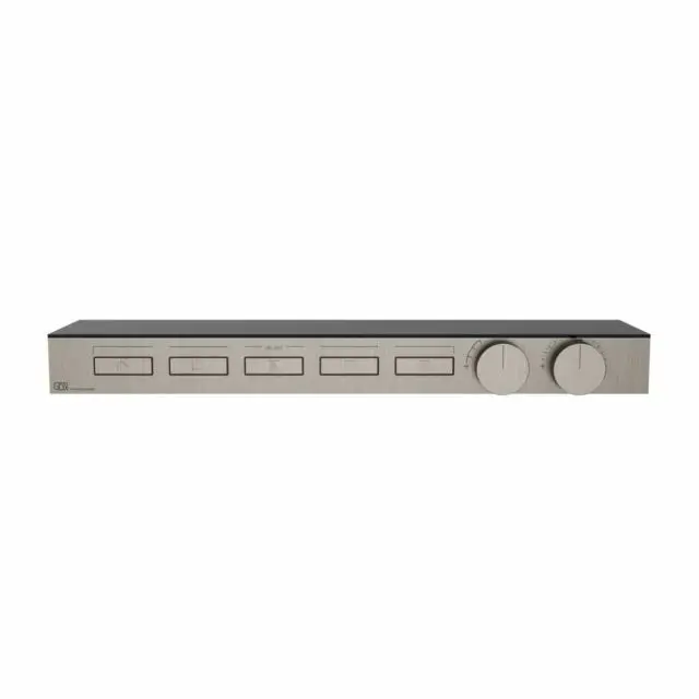 Gessi Hi-Fi Shelf Miscelatore Termostatico + Parte ad Incasso 63028+63027-Finox Brushed Nickel