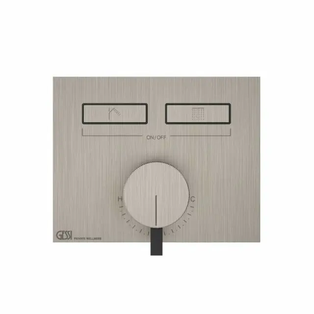 Gessi Hi-Fi Mixer Miscelatore Monocomando + Parte ad Incasso 63079+63055-Finox Brushed Nickel