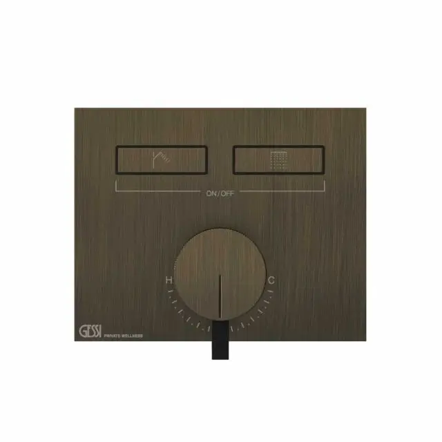 Gessi Hi-Fi Mixer Miscelatore Monocomando + Parte ad Incasso 63079+63055-Antique Brass