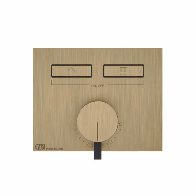Gessi Hi-Fi Mixer Miscelatore Monocomando + Parte ad Incasso 63079+63055-Warm Bronze Brushed PVD