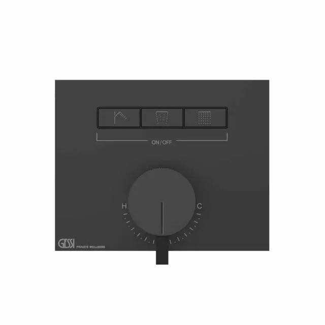 Gessi Hi-Fi Mixer Miscelatore Monocomando + Parte ad Incasso 63081+63055-Matte Black
