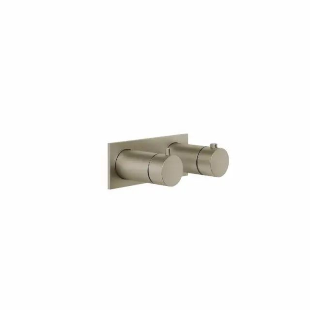 Gessi Anello Miscelatore Termostatico Doccia 63334+54169-Finox Brushed Nickel