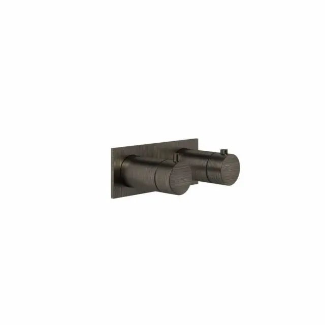 Gessi Anello Miscelatore Termostatico Doccia 63334+54169-Aged Bronze