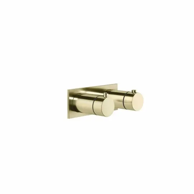 Gessi Anello Miscelatore Termostatico Doccia 63336+54169-Brass PVD
