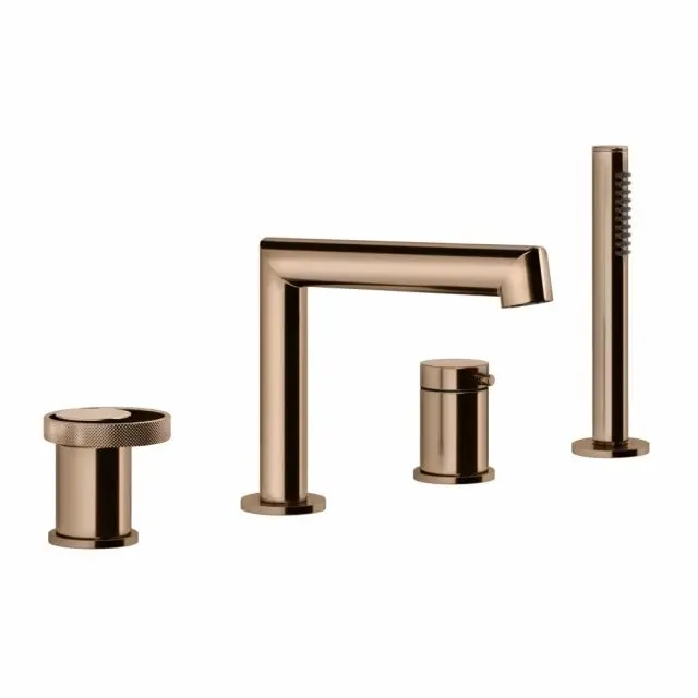 Gessi Anello Gruppo Bordo Vasca 4 fori 63337-Copper PVD