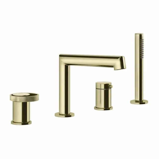 Gessi Anello Gruppo Bordo Vasca 4 fori 63337-Brass PVD