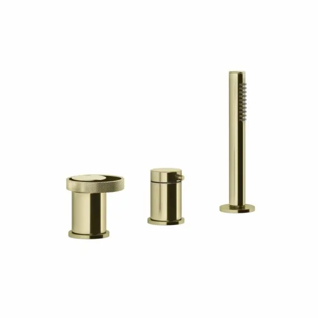 Gessi Anello Gruppo Bordo Vasca 3 fori 63347-Brass PVD