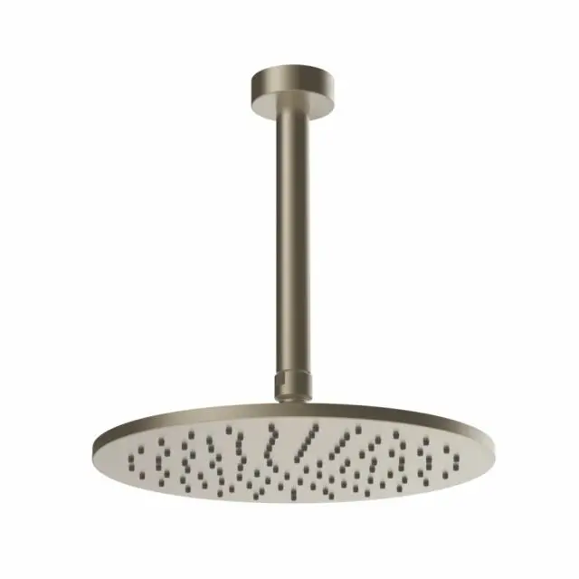 Gessi Origini Pommeau de Douche au Plafond 63350-Finox Nickel Brossé