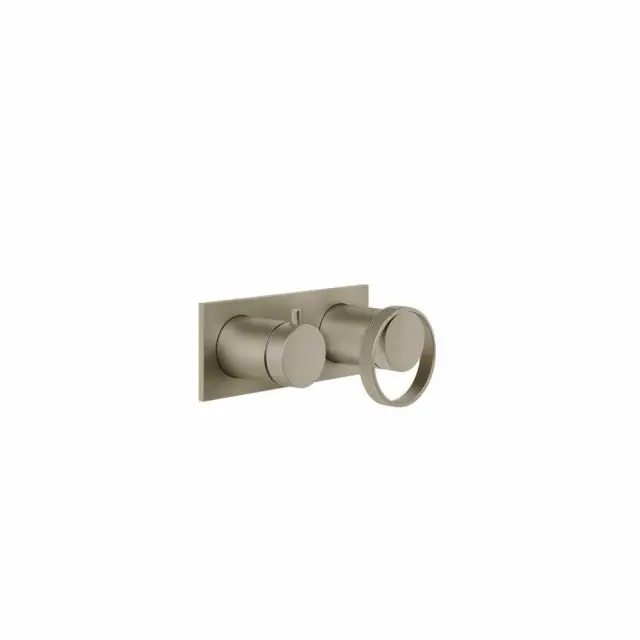 Gessi Anello Miscelatore a Parete 63379+54073-Finox Brushed Nickel