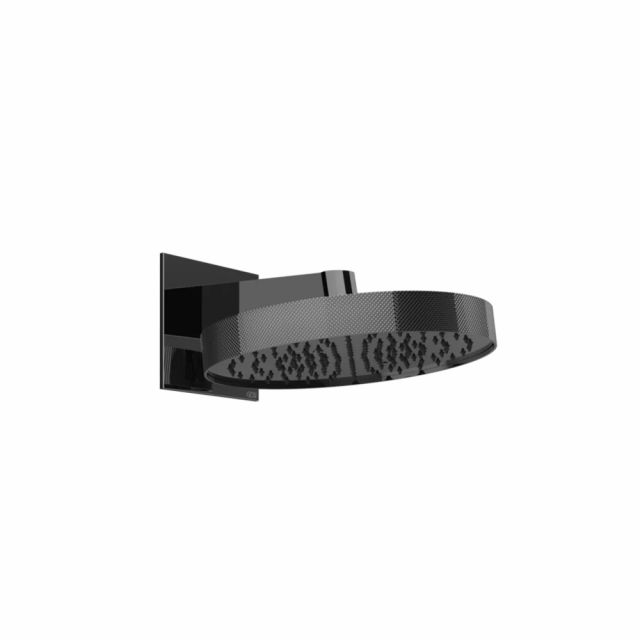 Gessi Tondo Shower Soffione a parete orientabile 63449-Black Metal PVD