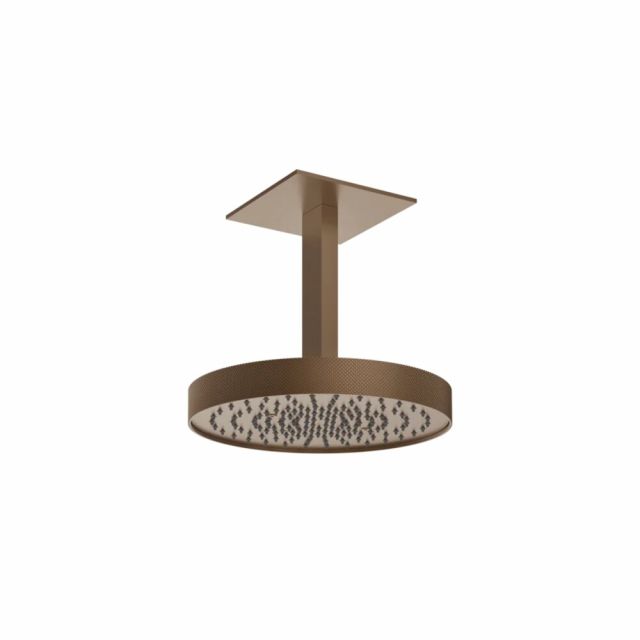 Gessi Tondo Shower Soffione a soffitto orientabile 63470-Copper Brushed PVD