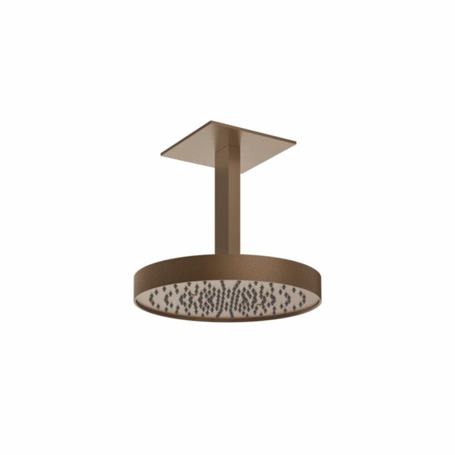 Gessi Tondo Shower Soffione a soffitto orientabile 63472 -Copper Brushed PVD