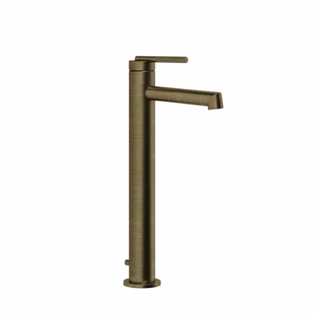 Gessi Ingranaggio Miscelatore Monocomando Alto Lavabo 63503-Antique Brass