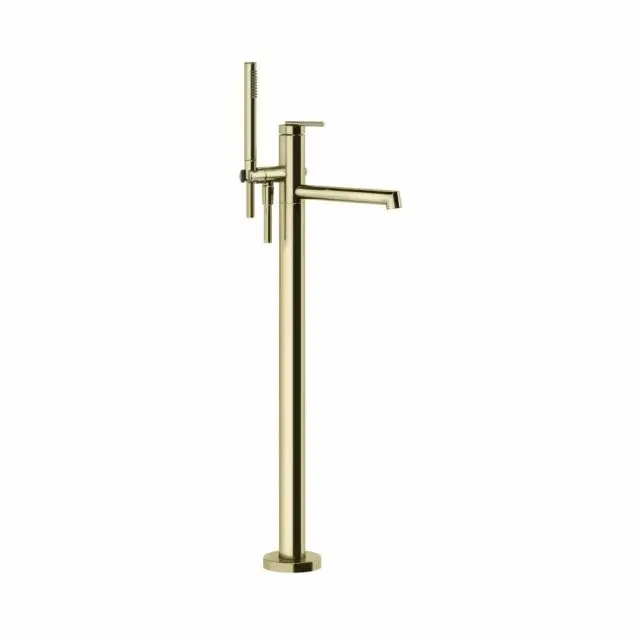 Gessi Ingranaggio Miscelatore Vasca da Terra + Parte Incasso 63528+46189-Brass PVD