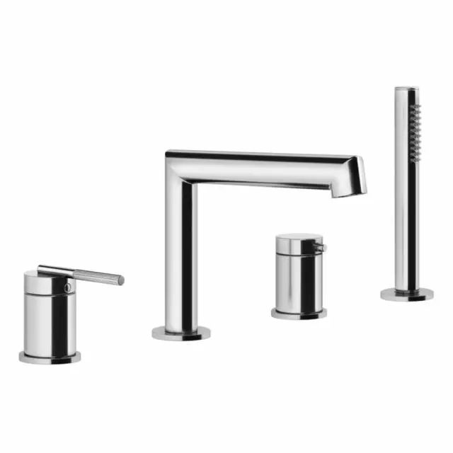 Gessi Ingranaggio Gruppo Bordo Vasca 4 Fori 63537-Cromo