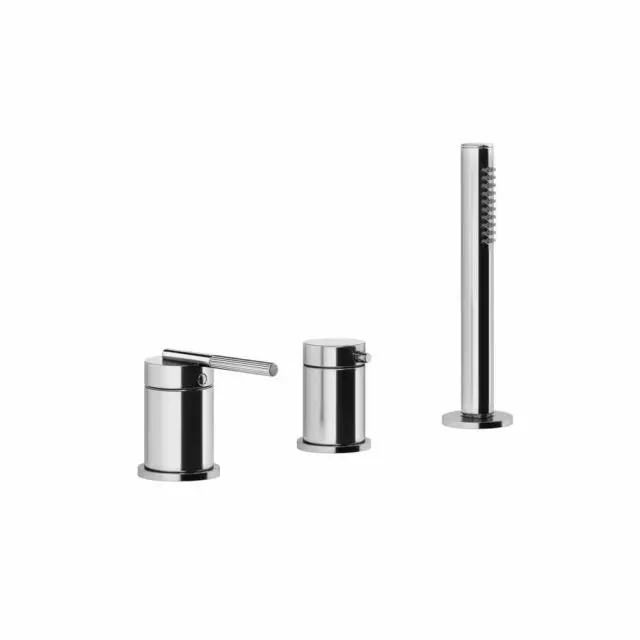 Gessi Ingranaggio Gruppo Bordo Vasca 3 Fori 63547-Cromo