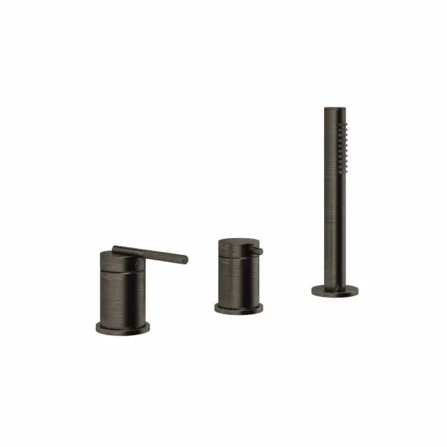 Gessi Ingranaggio Gruppo Bordo Vasca 3 Fori 63547-Aged Bronze