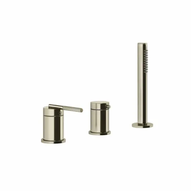 Gessi Ingranaggio Gruppo Bordo Vasca 3 Fori 63547-Nickel PVD