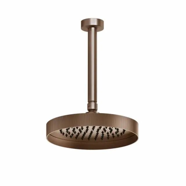 Gessi Ingranaggio Soffione a Soffitto Altezza Personalizzabile 63550-Copper Brushed PVD