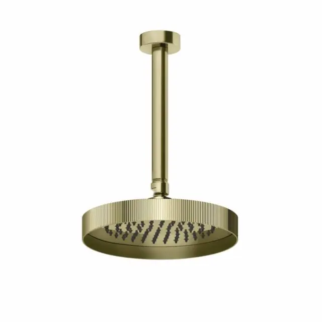 Gessi Ingranaggio Soffione a Soffitto Altezza Personalizzabile 63550-Brass PVD