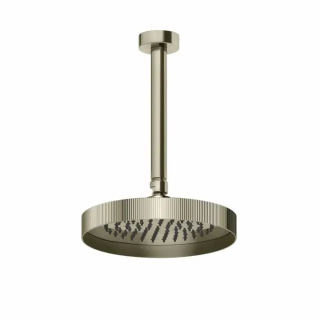 Gessi Ingranaggio Soffione a Soffitto Altezza Personalizzabile 63550-Nickel PVD