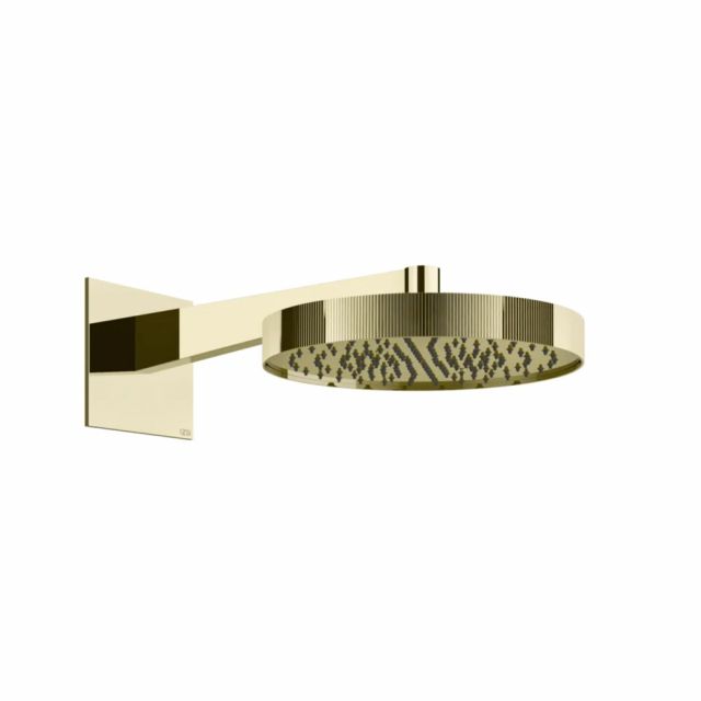 Gessi Tondo Shower Soffione a parete orientabile 63568-Brass PVD