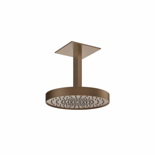 Gessi Tondo Shower Soffione a soffitto orientabile 63570-Copper Brushed PVD