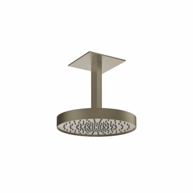 Gessi Tondo Shower Soffione a soffitto orientabile 63572-Finox Brushed Nickel