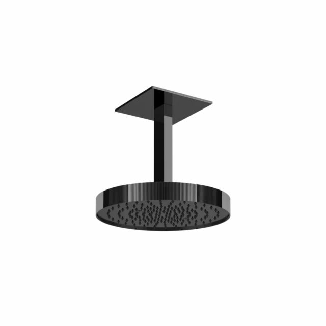 Gessi Tondo Shower Soffione a soffitto orientabile 63572-Black Metal PVD