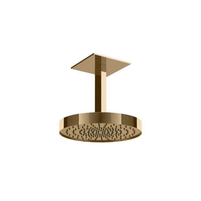 Gessi Tondo Shower Soffione a soffitto orientabile 63572-Warm Bronze PVD