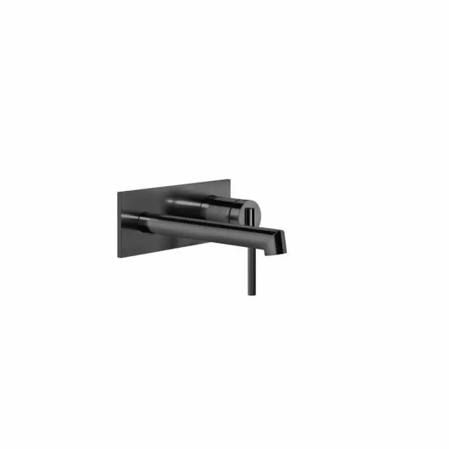 Gessi Ingranaggio Miscelatore Lavabo a Parete + Parte incasso 63588+63397-Black Metal PVD