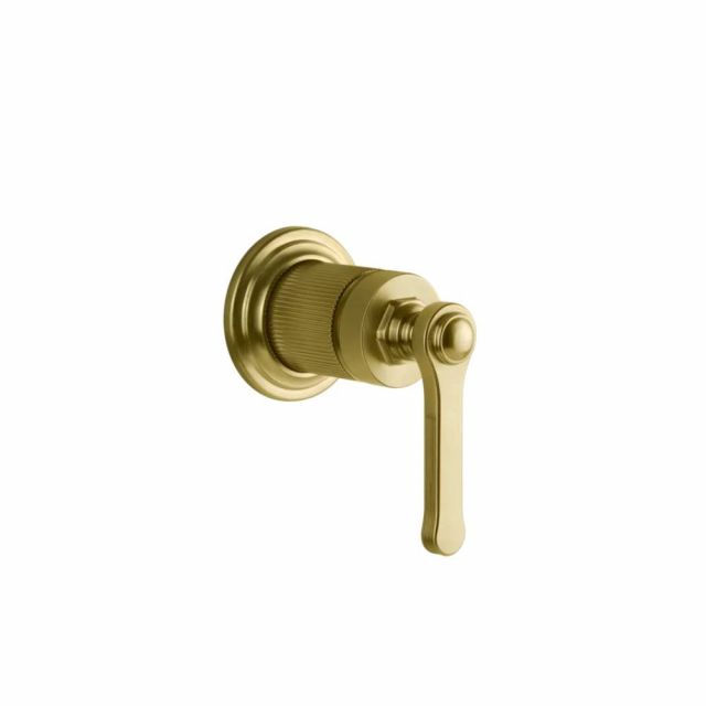 Gessi Venti20 Miscelatore a Parete Doccia 65131+54055-Gold Brushed PVD