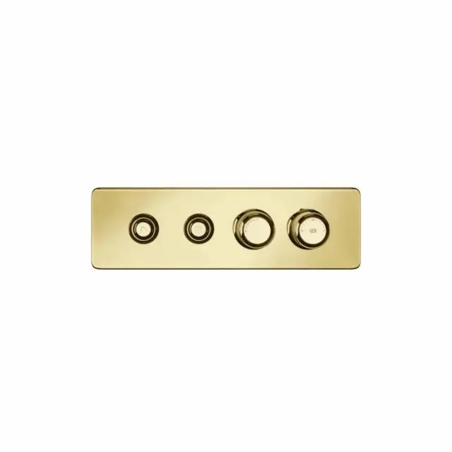 Gessi Hi-Fi Eclectic Linear Miscelatore Termostatico 65222+63011-Gold PVD