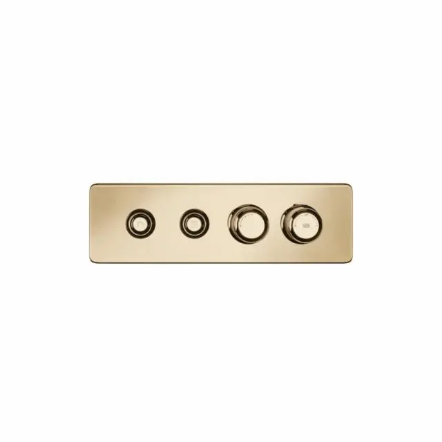Gessi Hi-Fi Eclectic Linear Miscelatore Termostatico 65222+63011-Warm Bronze PVD