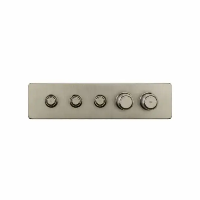 Gessi Hi-Fi Eclectic Linear Miscelatore Termostatico 65224+63013-Finox Brushed Nickel