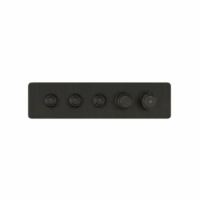 Gessi Hi-Fi Eclectic Linear Miscelatore Termostatico 65224+63013-Aged Bronze