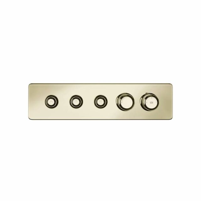 Gessi Hi-Fi Eclectic Linear Miscelatore Termostatico 65224+63013-Brass PVD
